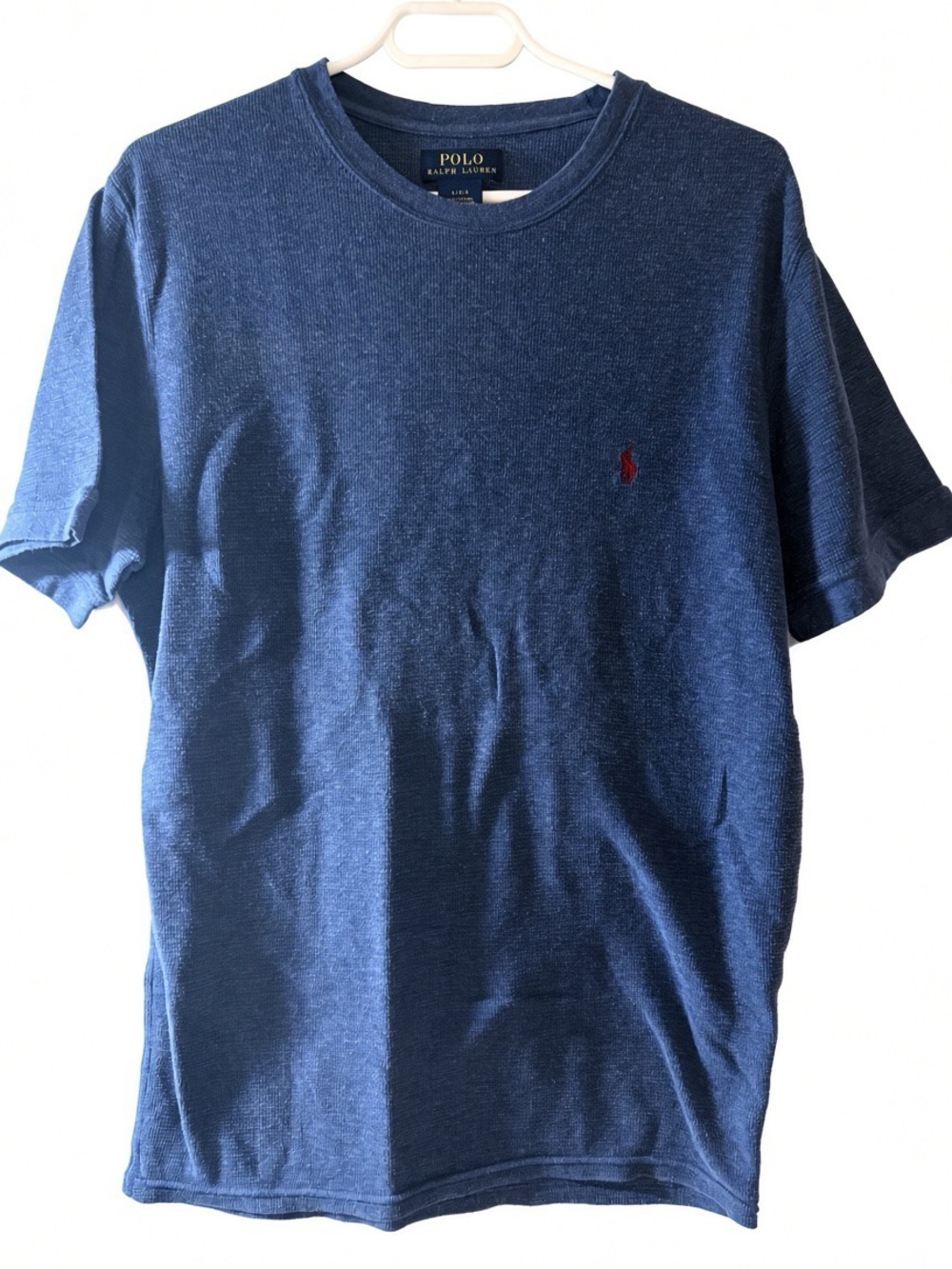 Polo by Ralph Lauren Navy Blue Crewneck Tee with Red Pony